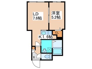 ＭＲＫ創成川通の物件間取画像